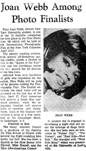 Joahn Webb - N.Y. Amsterdam News